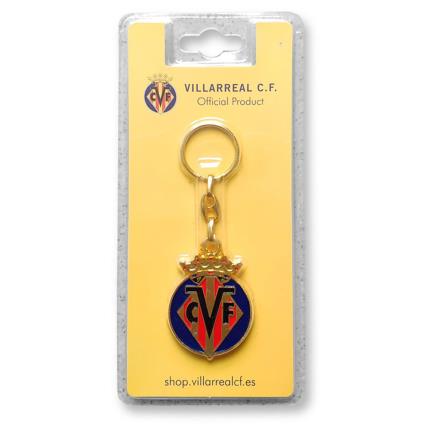 Villareal Cf Crest Key Ring Dorado