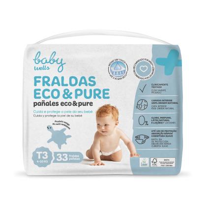 Fraldas Eco & Pure T3 Wells