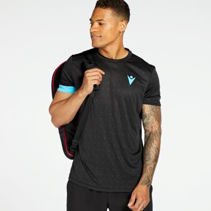 Macron Juan - Preto - T-shirt Padel Homem tamanho S