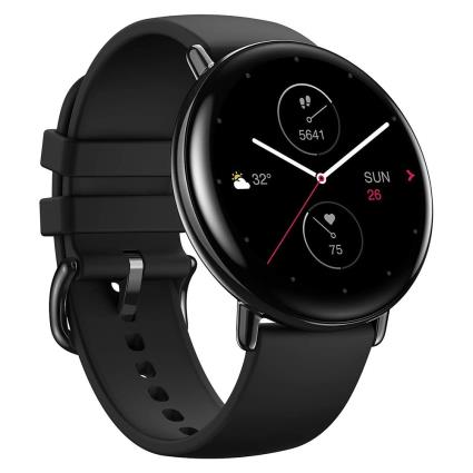 Smartwatch Amazfit Zepp E Circle Couro (Onyx Black) - 