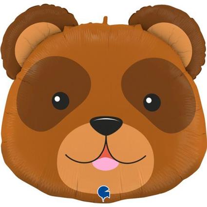 Balão Foil SuperShape Cabeça Urso 74cm