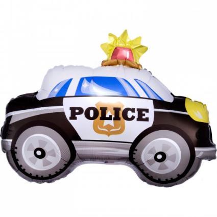 Balão Foil Carro Polícia On The Road Junior Shape 60cm