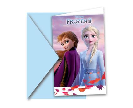 6 Convites Frozen 2 