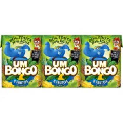 Um Bongo 8 Frutos 3x200mL