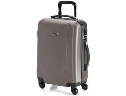 Mala de Viagem ITACA Abs Texturizado (Cabine - 35 L - Champagne)