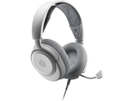 Auscultadores Gaming STEELSERIES Arctis Nova 1 W (Over Ear - Microfone - Branco)