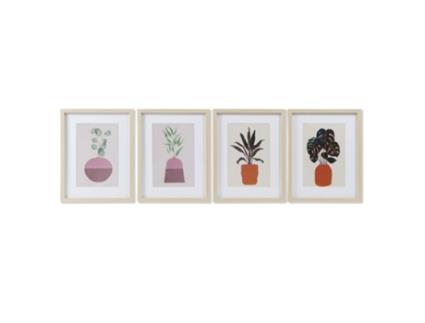 Quadro DKD HOME DECOR Plant (35 x 2.5 x 45 cm)