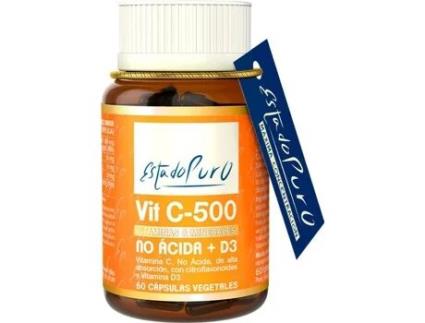 Suplemento Alimentar TONGIL Estado Puro Vit C - 500 No Ácida 500 Mg + Vitamina D3 (Cítricos)