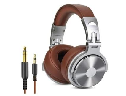 Auscultadores Bluetooth CHRONUS YXEJ0509 (On Ear - Microfone - Marrom)
