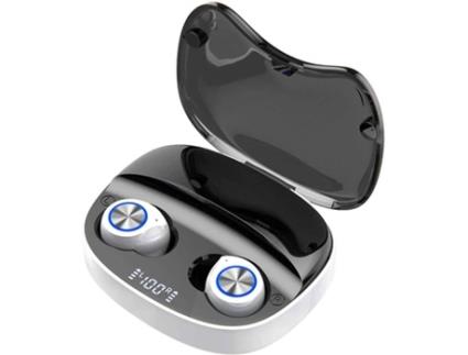 Auriculares Bluetooth True Wireless CHRONUS TW90 804-XW2 (In Ear - Microfone - Noise Cancelling  - Branco)