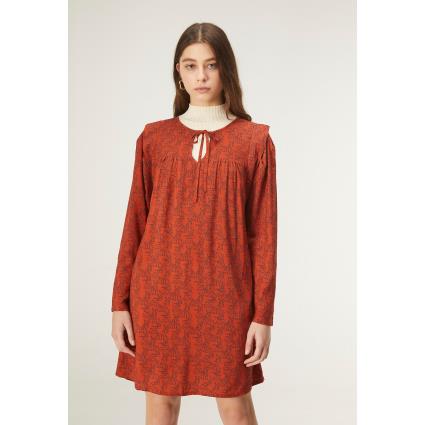 Compania Fantastica Vestido de mangas compridas, estampado animal