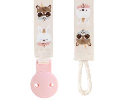 Porta-chupeta Eef Lillemor Circus rosa