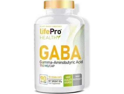 Suplemento Alimentar LIFE PRO NUTRITION Life Pro Gaba 750Mg 90 VeganCápsulas