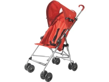 Carrinho Individual de Passeio com Capota Vermelho (45x92x63)
