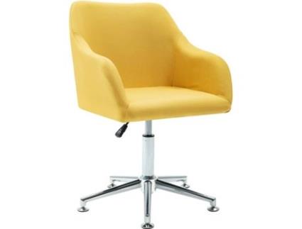 Cadeira de Escritório Operativa  Amarelo (Braços Fixos - Tecido)