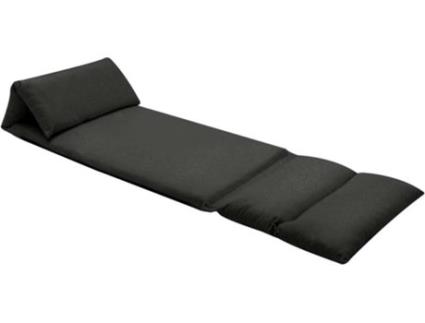 Colchão Dobrável para Cadeirão  Microfibra Preto (216x56x9 cm)