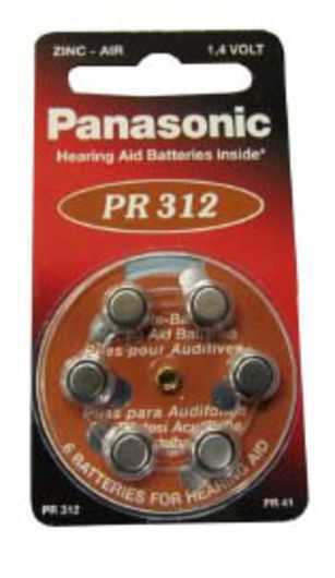 Bateria Botão E-V312-Pr312h Para Aparelhos Auditi.