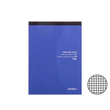 AMBAR IDEAS BLOCO NOTAS QUADRICULADO 80F A5