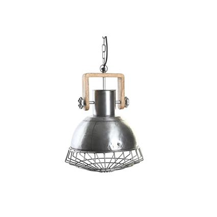 Candeeiro de teto DKD Home Decor Prateado Castanho Prata 50 W (31 x 31 x 44 cm)