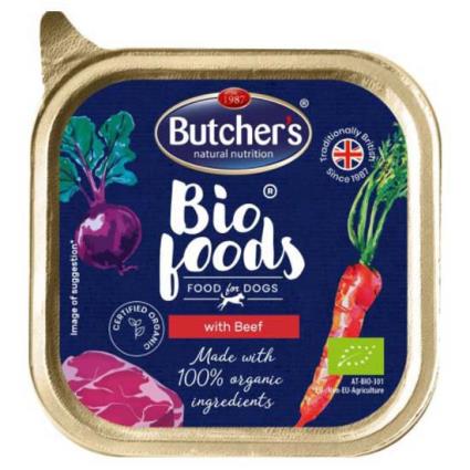 Butcher´s Bio Pate With Beef And Veal 150g Wet Dog Food Transparente