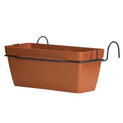 Artplast Lolego Fly Square With Metal Fixing Squad 60 Cm Garden Planter Dourado