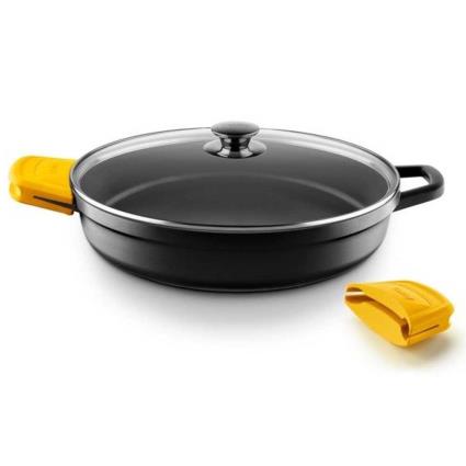 Castey Cast Aluminium 32 Cm Saucepan Preto