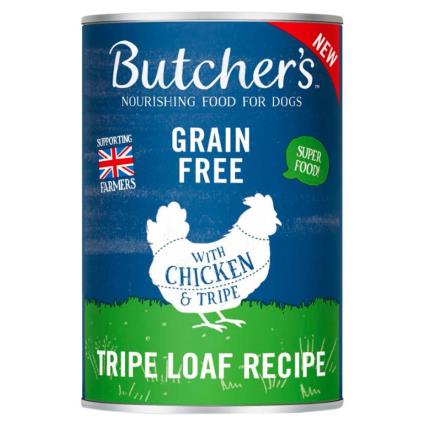 Butcher´s Original Tripe Chicken Grain Free 400g Wet Dog Food Transparente
