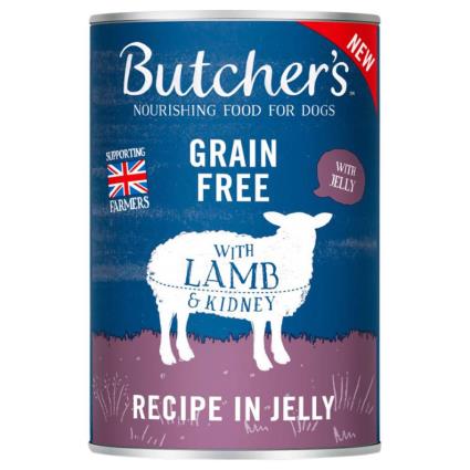 Butcher´s Original Recipe Pieces Of Lamb Jelly 400g Wet Dog Food Transparente