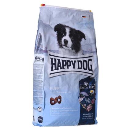 Happy Dog Supreme Fit Vital Poultry Lamb Fish Puppy 10 Kg Dog Food Transparente