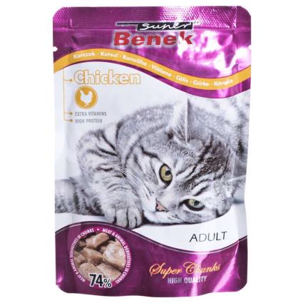 Super Benek Chicken In Sauce 100g Wet Cat Food Colorido
