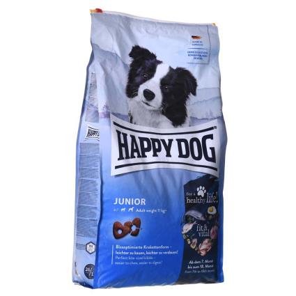 Happy Dog Supreme Fit Vital Poultry Lamb Fish Junior 10 Kg Dog Food Transparente