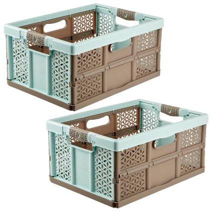 Keeeper Lea Collection 32l Storage Box 2 Units Verde