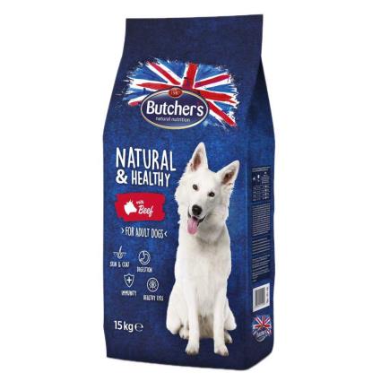 Butcher´s Natural Healthy Beed 15 Kg Dog Food Transparente