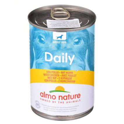 Almo Nature Daily Menu Dog Chicken 400g Wet Dog Food Transparente