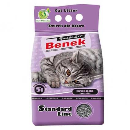 Super Benek Standard Lavender 5l Cat Litter Colorido