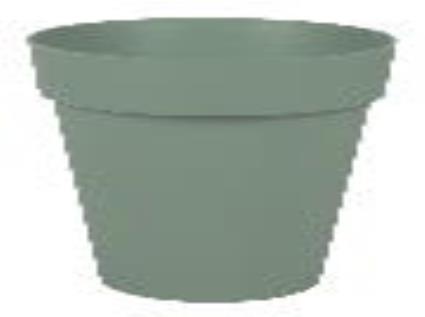 Vasos Plástico Toscane Verde Louro 30cm