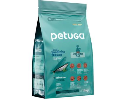 Ração Gato Esterilizado Petuga Sardinha Fresca 1 5kg