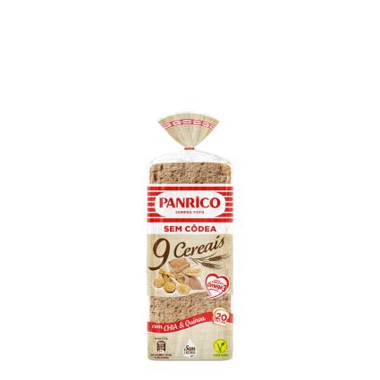 Pão Panrico De Forma Sem Côdea 9 Cereais 480g