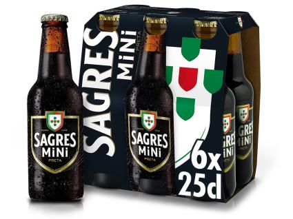 Cerveja Preta Sagres 6x0.25l