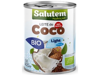 Leite De Coco Salutem Bio Light 6% 400 Ml