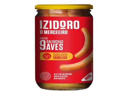 Salsichas Aves Izidoro 9un 650(360)g