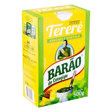 Erva Mate Barão Tererê Abacaxi E Hortelã 500g