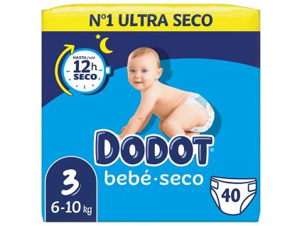 Fraldas Dodot Azul Bebe Seco T3 6-10kg 40un