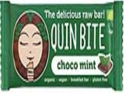 Barra De Frutos Secos Quin Bite Chocolate Menta Bio 30g