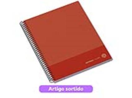 Caderno Espiral A5 Ambar Kraft Capa Dura Quadriculado 100 Folhas