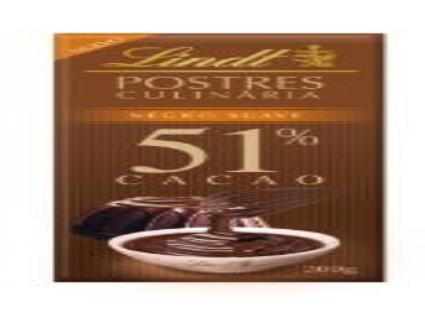 Chocolate Lindt De Culinária 51% Cacau 200g