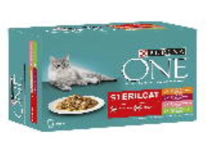 Comida Húmida Gato Purina One Esterilizado 12x85g