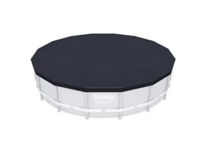 Cobertor para piscina estructura metálica ø 488 cm.