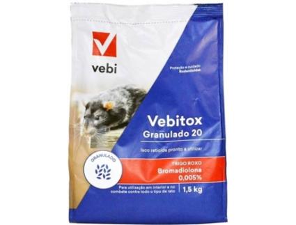 Raticida VEBIRAT Trigo Granulado (pac.1,5kg)