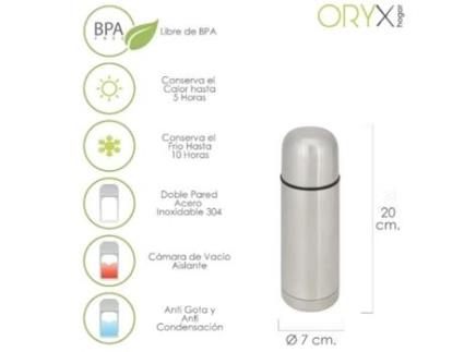 Termo liquidos 350 ml, acero inoxidable, libre bpa, antigoteo
